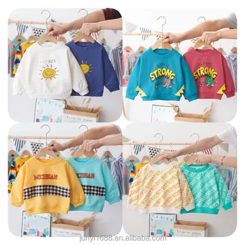 Children's clothing baby boys and girls fashion Sweatshirt cotton o-neck long sleeve Sweatshirt children's clothing