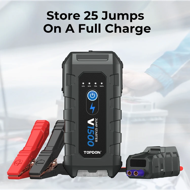 メンテナンス TOPDON VOLCANO Jump Starter 1500 TOPDON V1500 | Unboxing | Jump Starter | Power Up & Go - YouTube