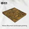 pintura de paisaje amarillo