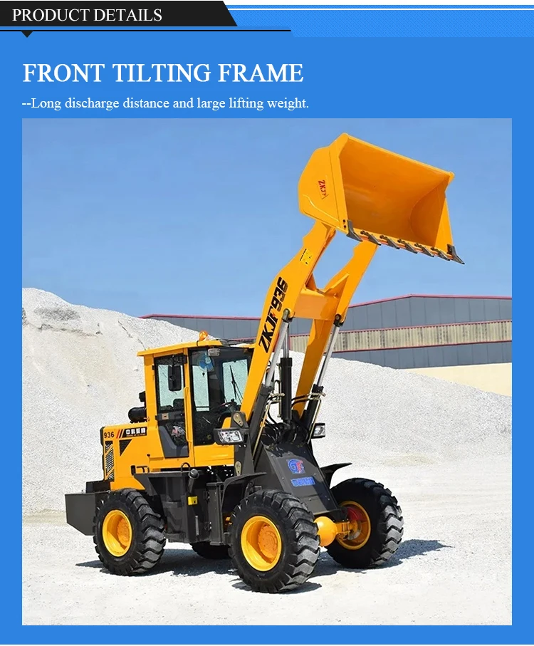 Small and medium-sized front-end loaders for shoveling soil, sand and gravel bulk materials details