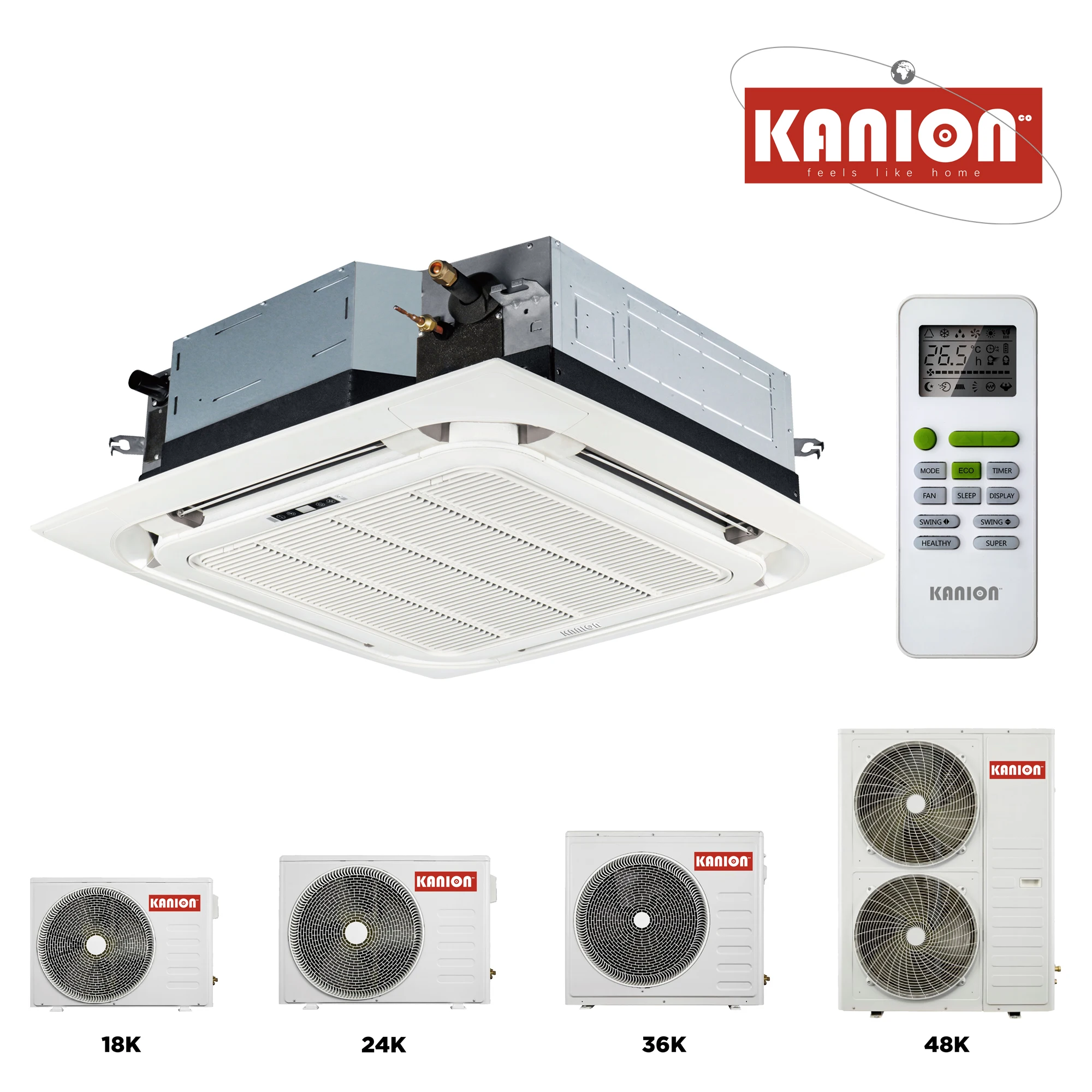 KANION OEM Ceiling air Conditioner Split air Conditioner Fixed Speed Cooling Only