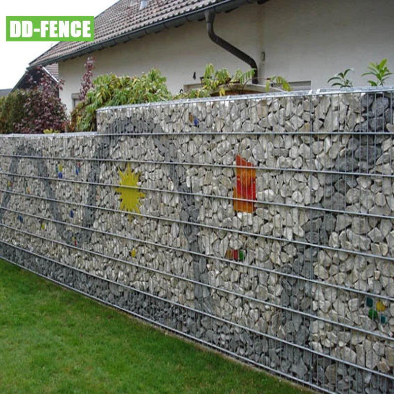 Panier Gabion Carré Galvanisé 100x20x20 Cm - Maille 5x10 Cm, Pour Muret, Décoration Jardin, Remplissage Pierres