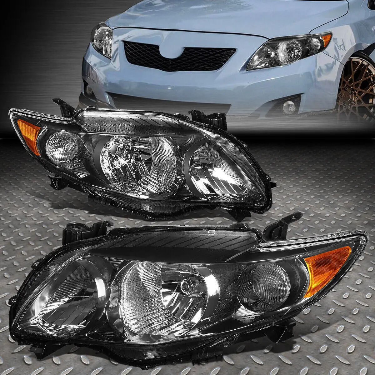 product auto parts halogen  xenon headlights usa type headlamp for toyota corolla 2007-35