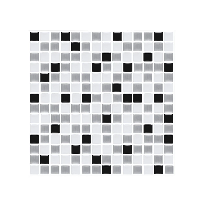 Modern Design Geometric Wall Stickers Waterproof Fireproof Peel Stick Panel Mosaic Tiles Kitchen Backsplash Factory Outlet