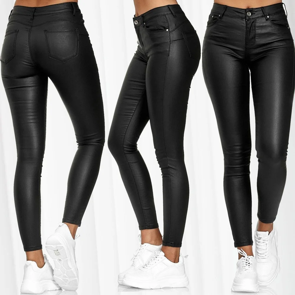 Hot Sale High Quality High Flexibility Wholesale Fashion Design Winter  Shiny Sexy Tight Leather Pants for Women - China Fashion Pants and Leather  Pants price
