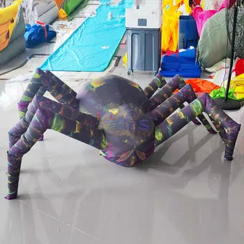 Outdoor Halloween Inflatable Decorative Giant Inflatable Black Spider Customized Inflatable Spider for Theme Event Promotion