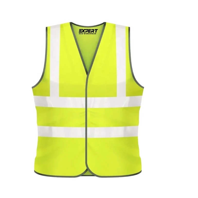 Visibility Security Safety Vest Reflective Strips Work Wear Uniforms Clothing