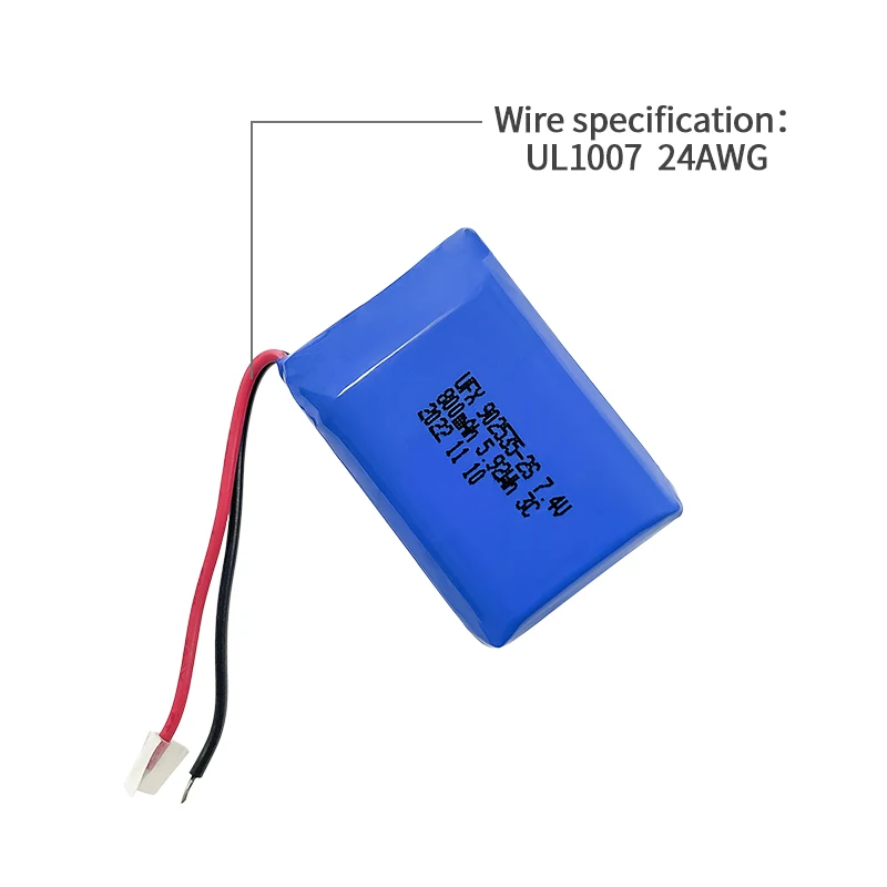 High Capacity Cylindrical Power Ufx186502p2s 7.4v 4400mah Lithium Ion Battery Pack Rechargeable