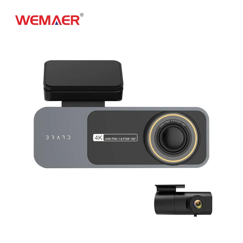 Coview nová palubní kamera pro auto 4k DVR 1,47 palcový IPS LCD, dvouobjektivová palubní kamera 4k, černá skříňka F1.8 s monitorováním parkování pro zástupce