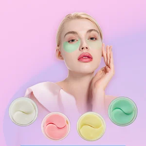 Custom Logo Korean Moisturizing Hydrogel Under Eye Patches Brightening Pink Peptide Gel Anti Wrinkles Collagen Eye Mask Patches