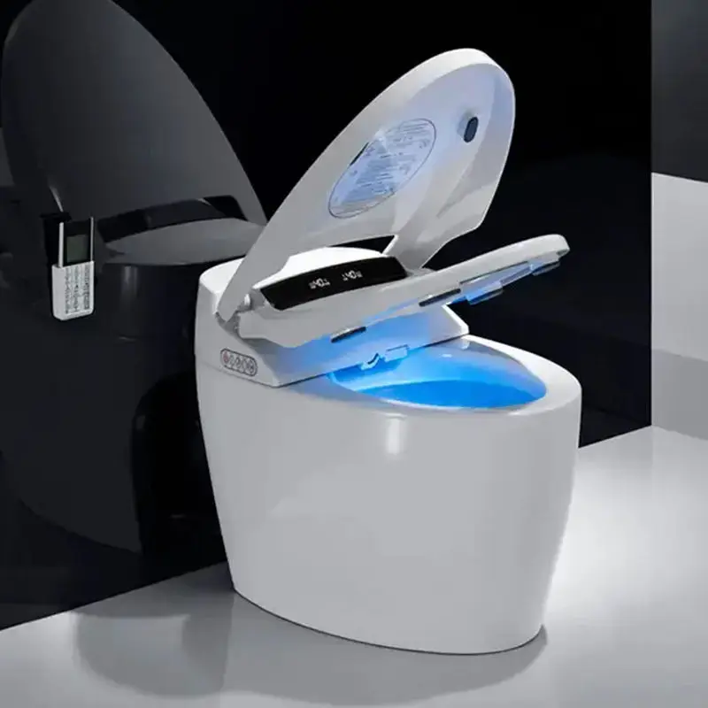 Bathroom Luxury Sensor Automatic Flush Ceramic One Piece Smart Toilet ...