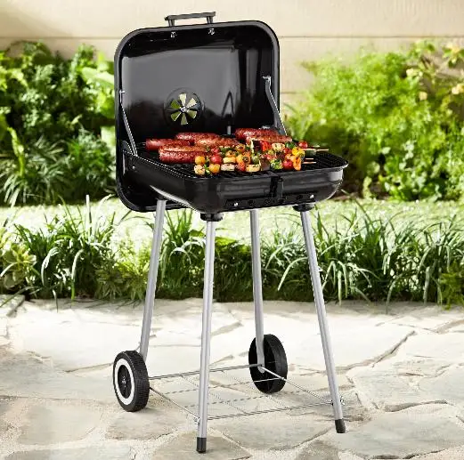 Factory Direct Sale Red Hamburger Square Shape Trolley 22 Inch