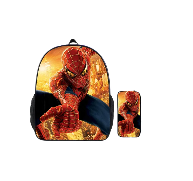 spiderman backpack set