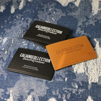 Custom Logo Design High Quality 3D Patch High-End Cowhide Material Clothing Patch High End Clothing Patch