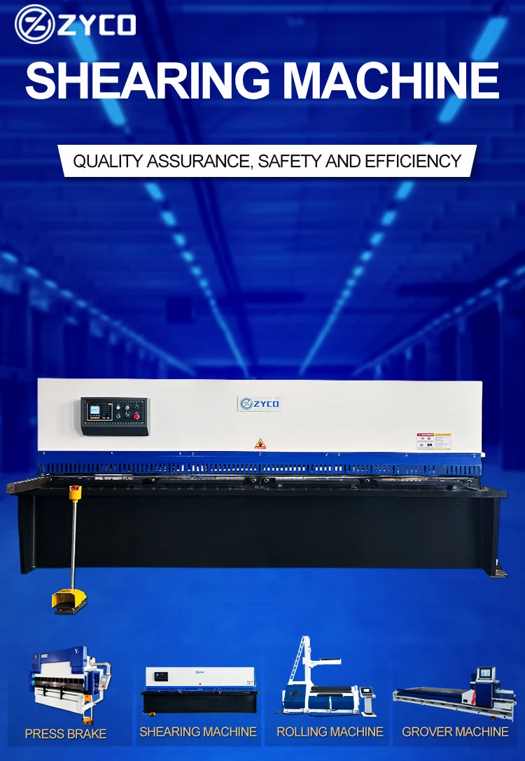 QC11 Automatic Hydraulic Guillotine CNC Shearing Machine 3200 6mm 8mm ...