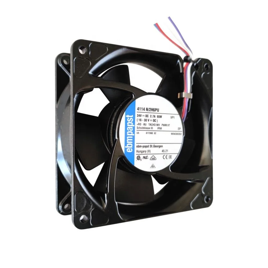 ebm-papst 4114 N/2H24AR DCファン 2個セット Ebm Papst 4114N/2H6P Kompakt Fan www.avrupaotomasyon.com