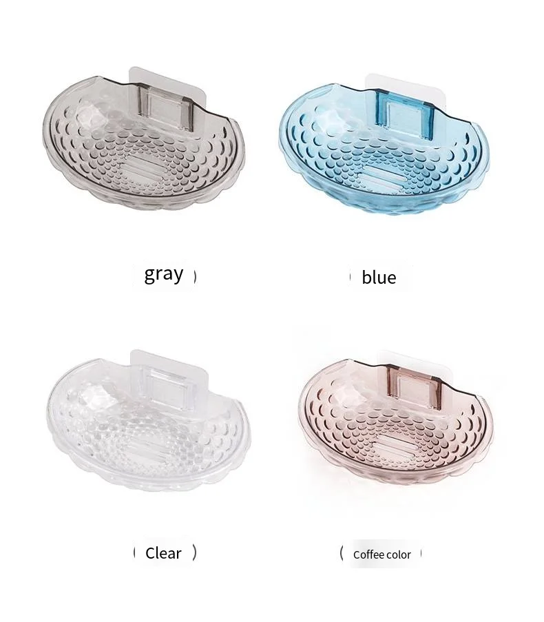 New household acrylic crystal soap box bathroom drain rack Soap soap box traceless adhesive jewelry storage rack supplier