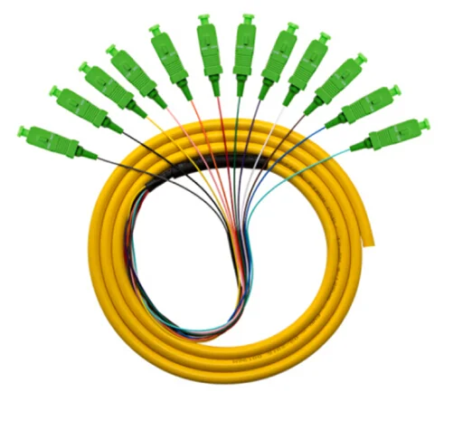 FTTH 12 bunchy pigtails Sc Apc OME Single-Mode Fiber Optic Pigtails