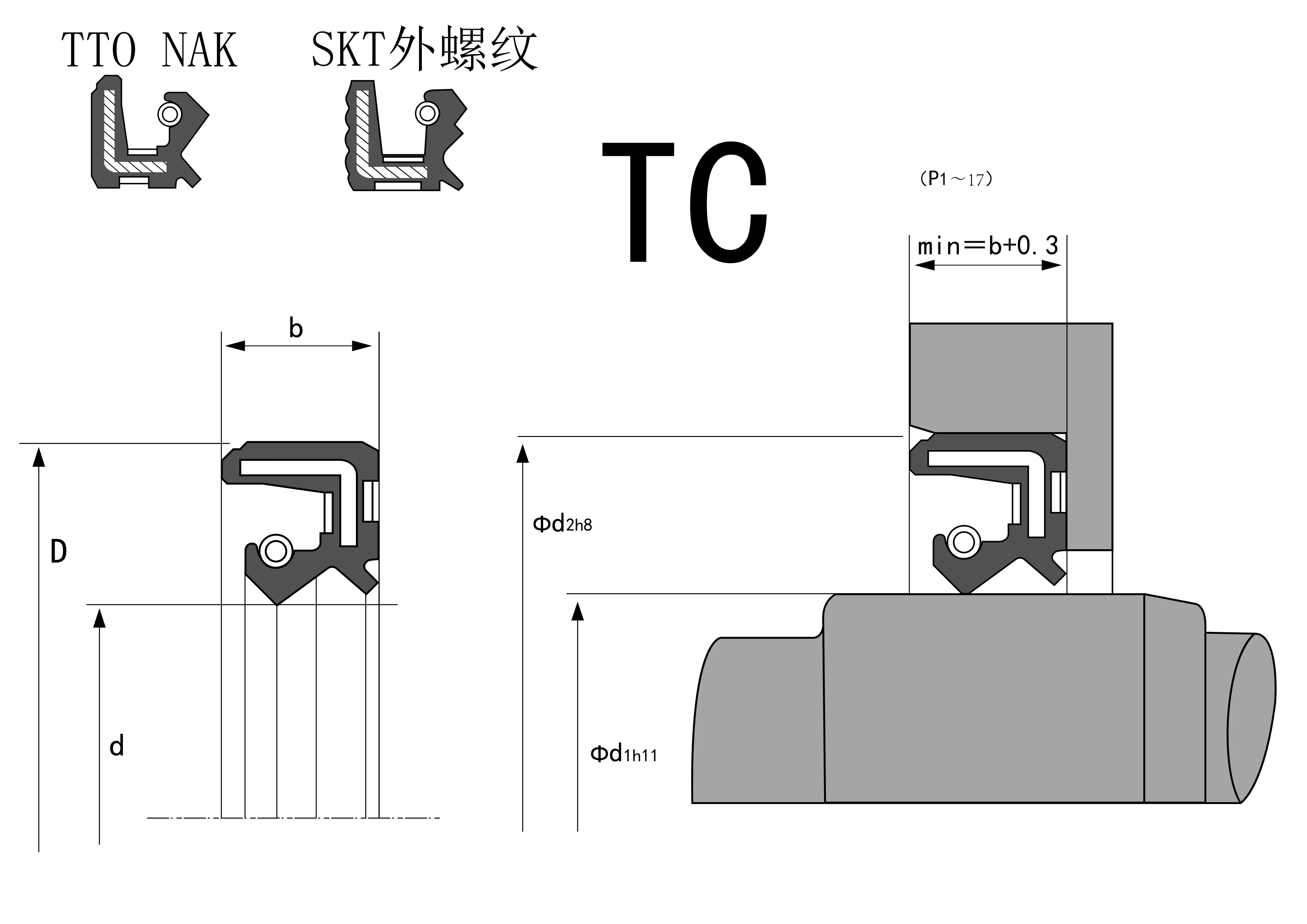 Oil Seal Chinese Wholesale Heavy Duty Oil Seal Part Rubber Oil Seal Tc