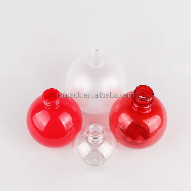 150ml 230ml 300ml 500ml Ball Shape Plastic Cosmetic Bottle Food Grade