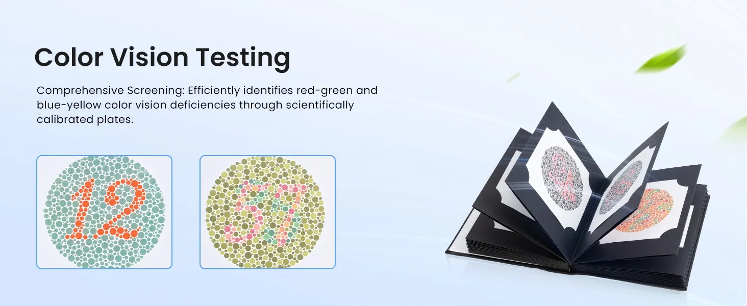 2026 New Edition Ishihara Test Book 38 Papers Color Vision Examination Chart Book For Color Blindness and Weakness Testing