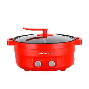 New Trend Electric Pan 5L with Heating Adjustment Electric Skillet for Home Appliances Kitchen