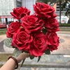 # 2 Bouquet di rose in seta a 9 teste