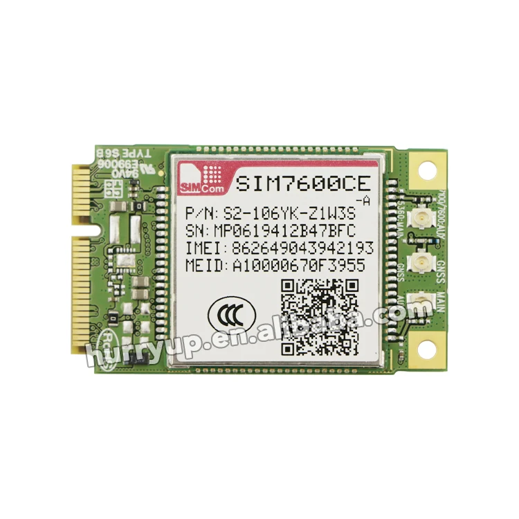 SIM7600CE-PCIE 4g module TDD-LTE B38 B39 B40 B41 B1 B3 B8 LTE module mini pcie 