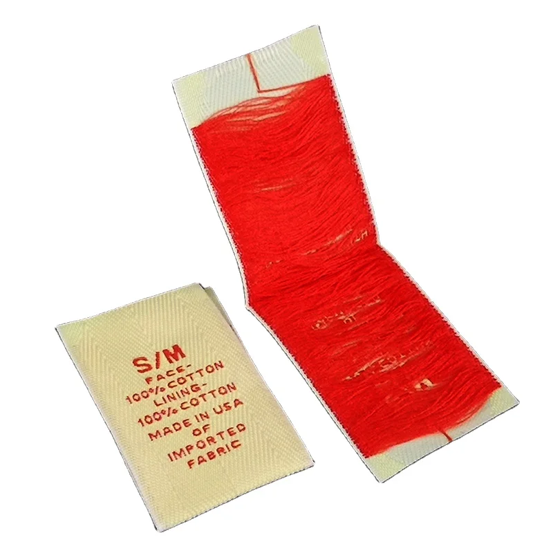 LAVALINK 50pcs Ropa Coser Etiquetas Etiquetas Lavable Hecha a Mano Labels Pura Etiqueta De Prendas De Vestir De Algodón Lavable De Algodón Marcas De La Ropa 