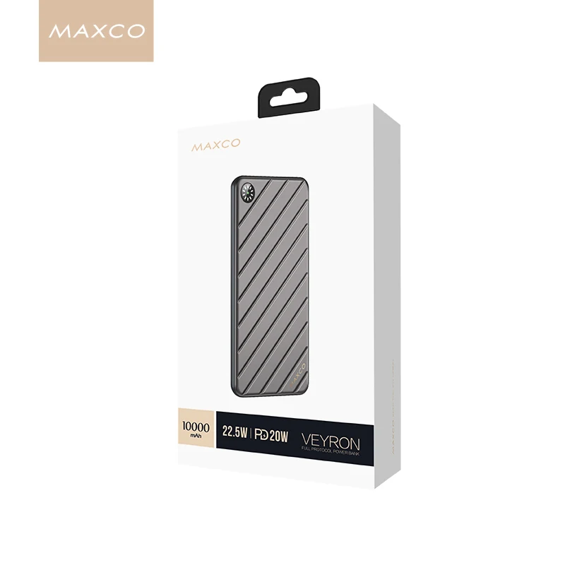 Maxco MPB-P03 Новое поступление 10000 мАч 20 PD Быстрая зарядка портативный внешний аккумулятор для новой серии iPhone 12, Huawei, Xiaomi