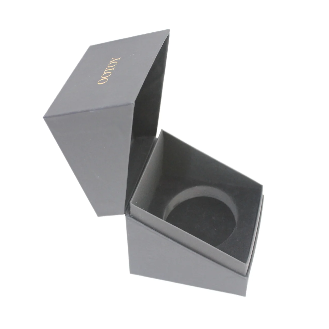 Wholesale Cheap Eco Friendly Luxury Black Candle Box Sticker Chalk Perfume Craft Fold Paper Box Packaging With Lid Candle Jar supplier
