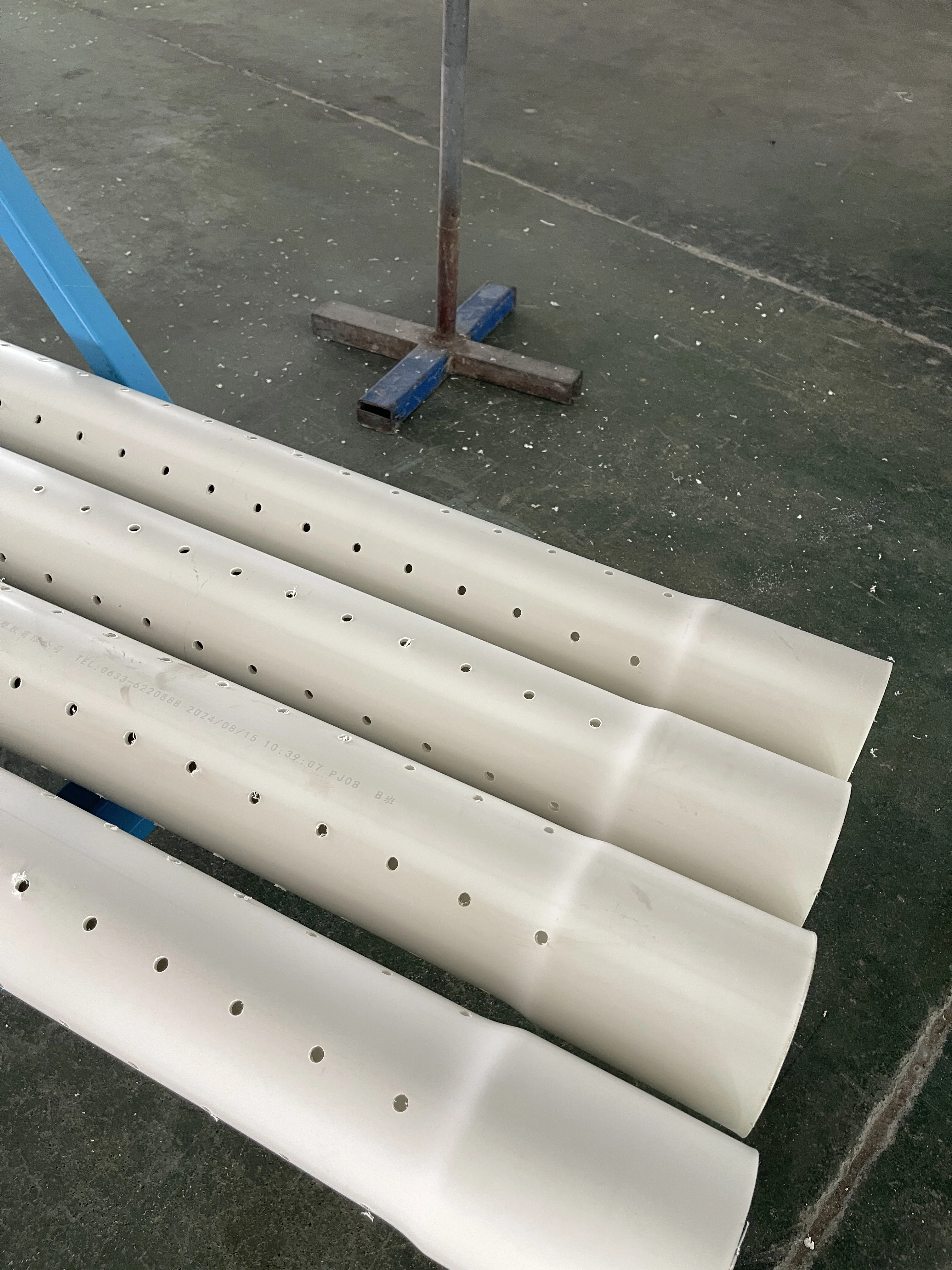 PVC Perforated Drainage Pipe Permeable Pipe Plastic Irrigation System Plastic Tube Connector