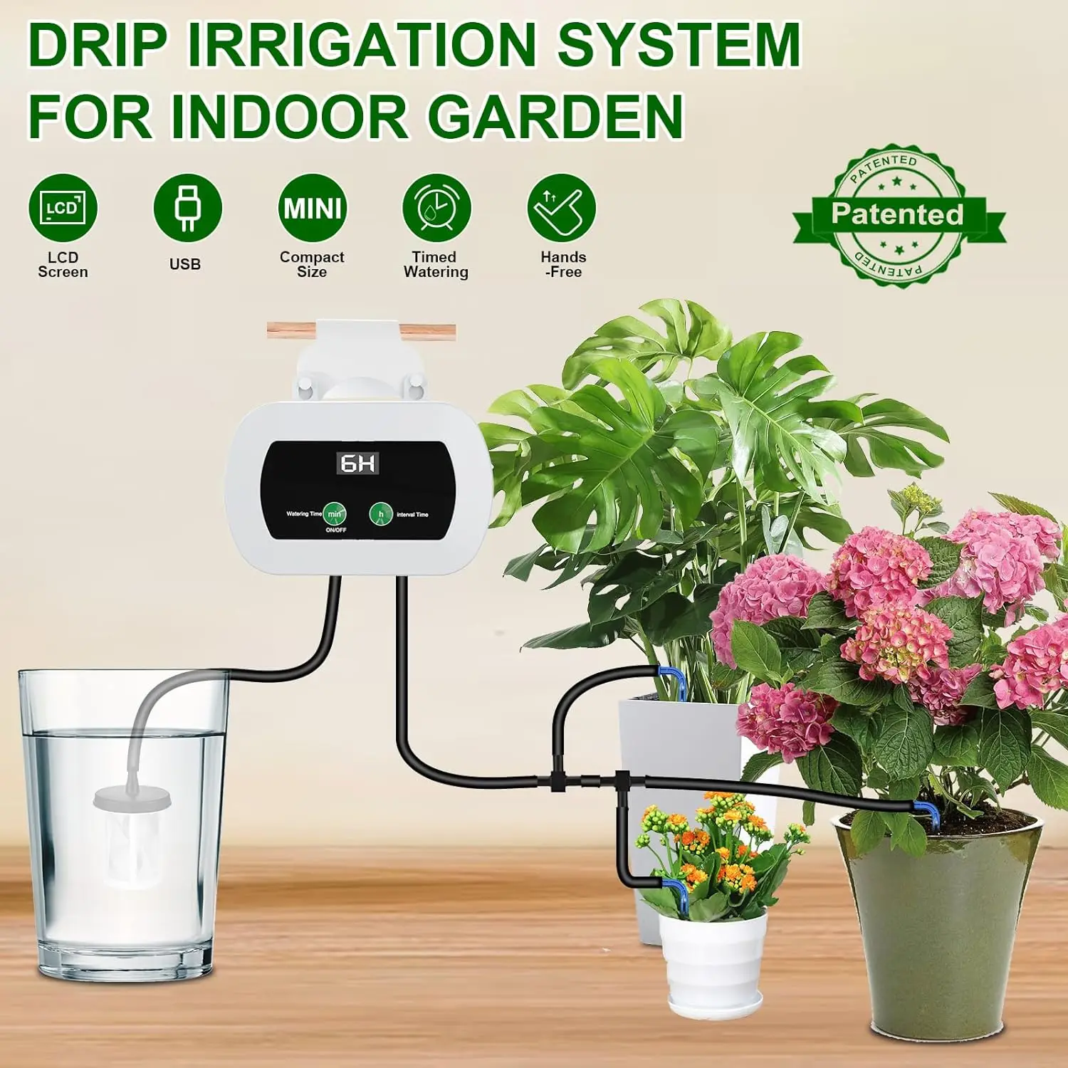 Dispositivo di irrigazione intelligente WIFI Doppia pompa Sistema di irrigazione a goccia automatica temporizzata APP remota acquista in modo economico - spedizione gratuita, recensioni reali con foto