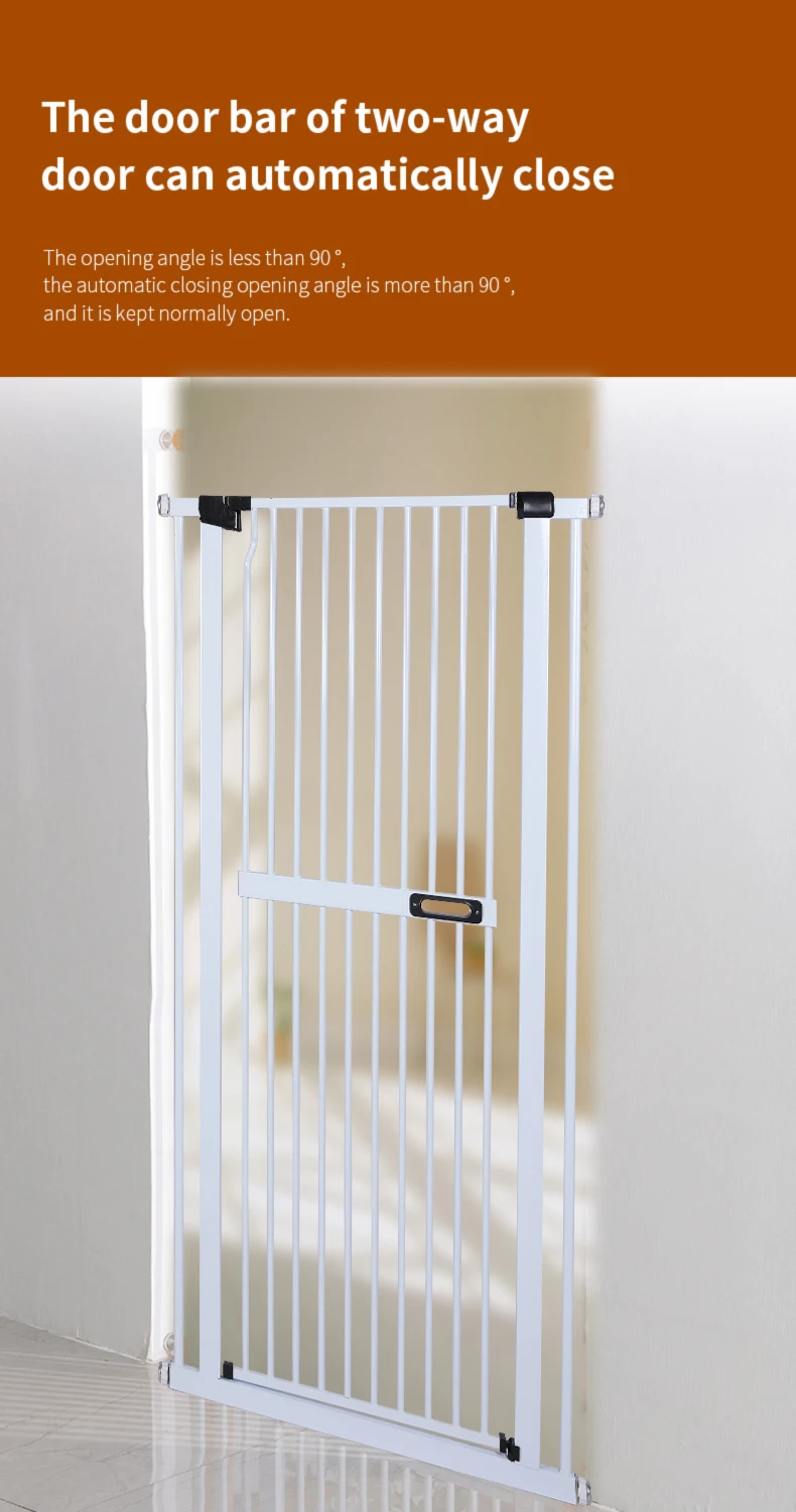Simple Design Safety Door Gate Height Adjustable Pet Dog Cat Gate Allseason 75*151cm Buy Gate