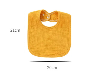 baby smock bib muslin bibs Baby Feeding Bibs Super Soft Sustainable Eco-Friendly Bpa Free Anti-Bacterial Washable Breathable gau supplier