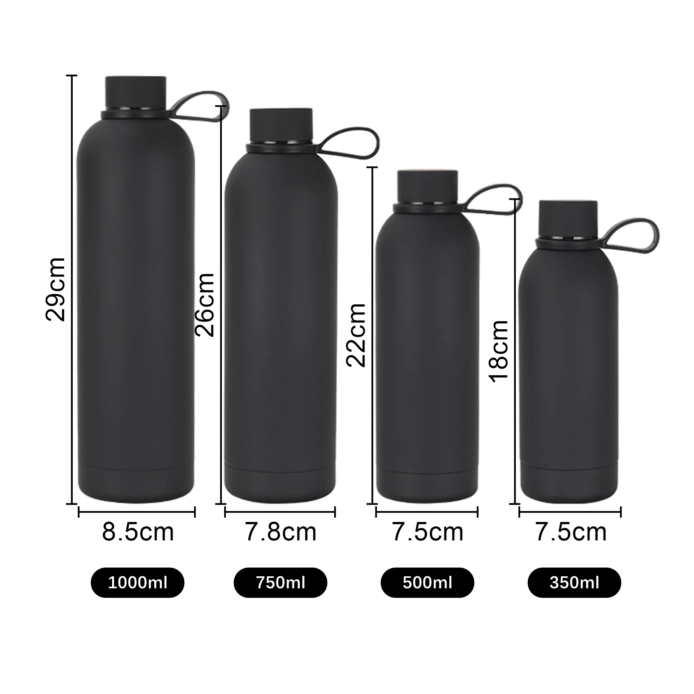 Factory Customized 17oz Vacuum Insulated Thermal Drink Bottle Double ...