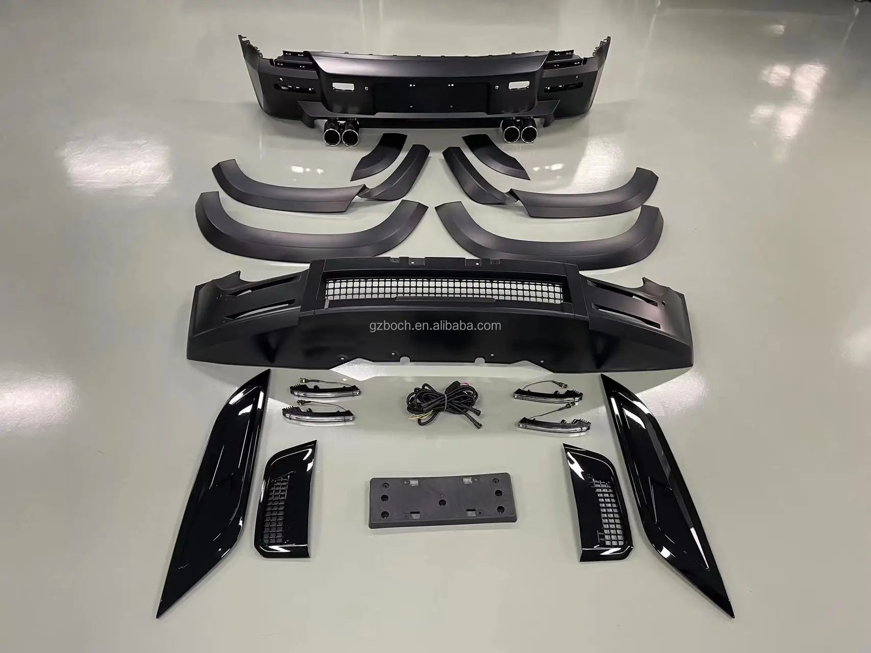 Kit Carrosserie Noir Brillant Pour Land Rover Defender 2020-2026 - ABS, Facile à Installer