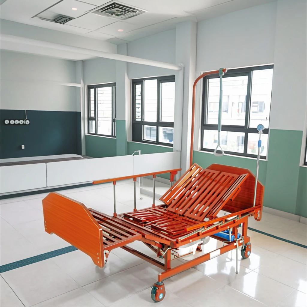 Motorized Rotation Hospital Bed-Five-Function Therapeutic Equipment Mattress Stainless Steel Foldable Portable 3-Year Warranty 4