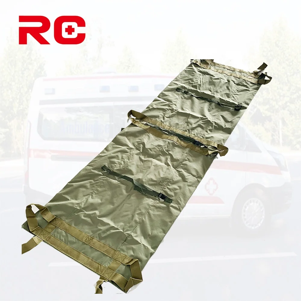 Soft Shrinker  Made of PVC Coated Oxford Cloth Foldable Hospital Multi-purpose Folding Stretcher Thick Soft Stretcher
