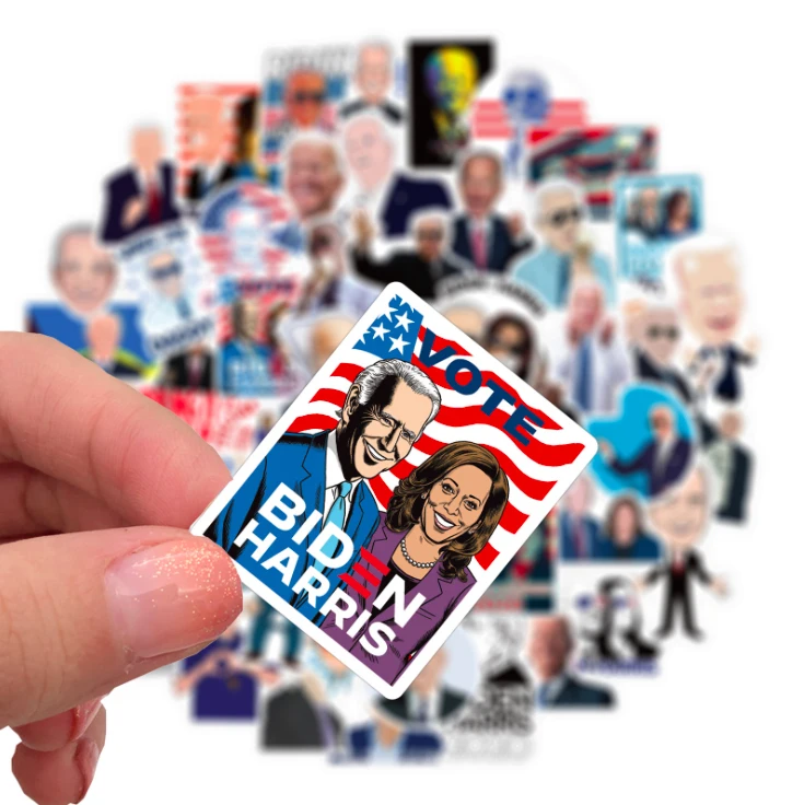 Уличная виниловая самоклеящаяся наклейка для багажа с защитой от УФ-излучения, американский президент 2020, биден-наклейка Харрис