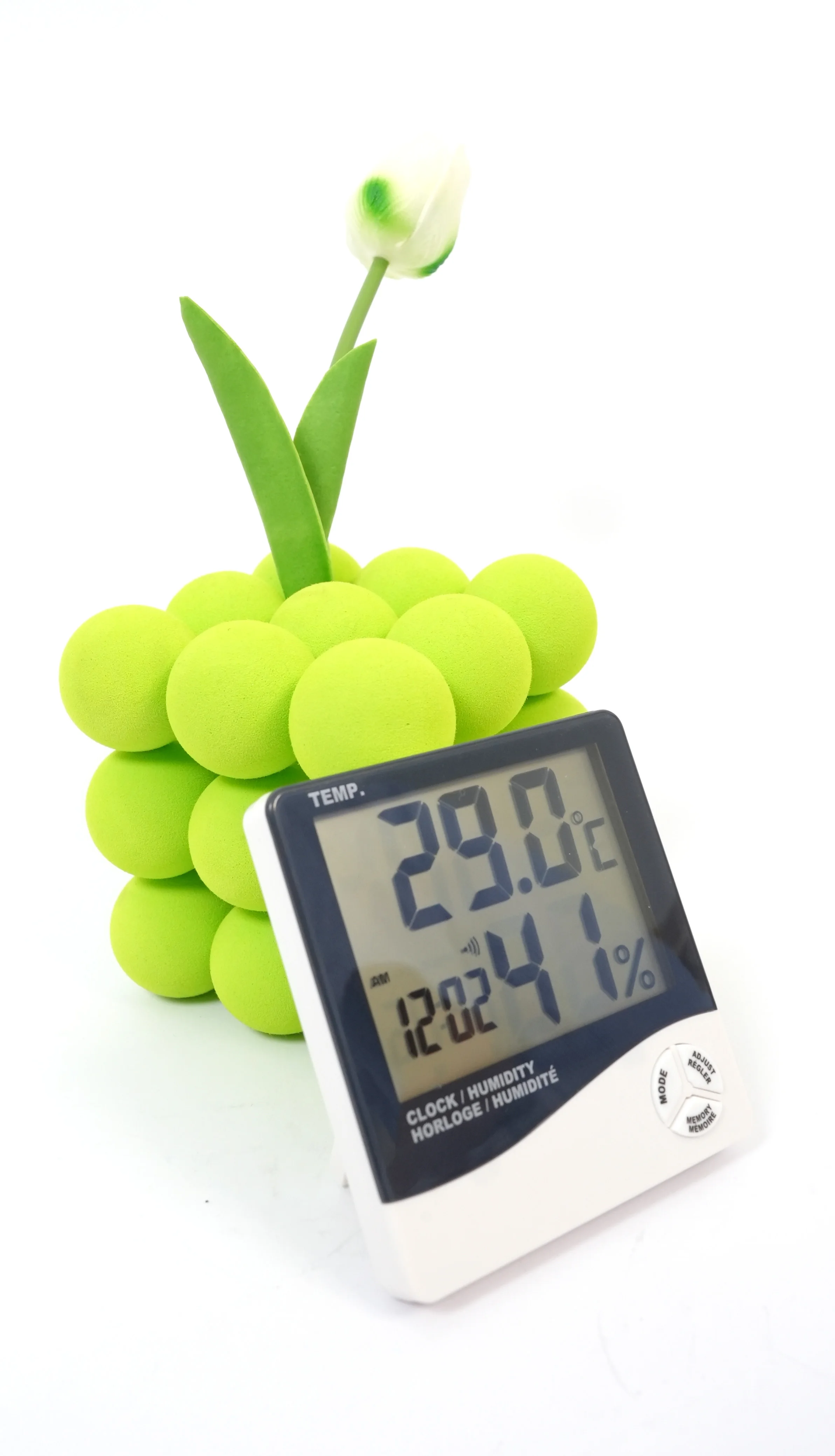 Mini Household Thermometer Hygrometer with Alarm and Snooze Digital Thermometers Electronic Thermometers Battery Operated