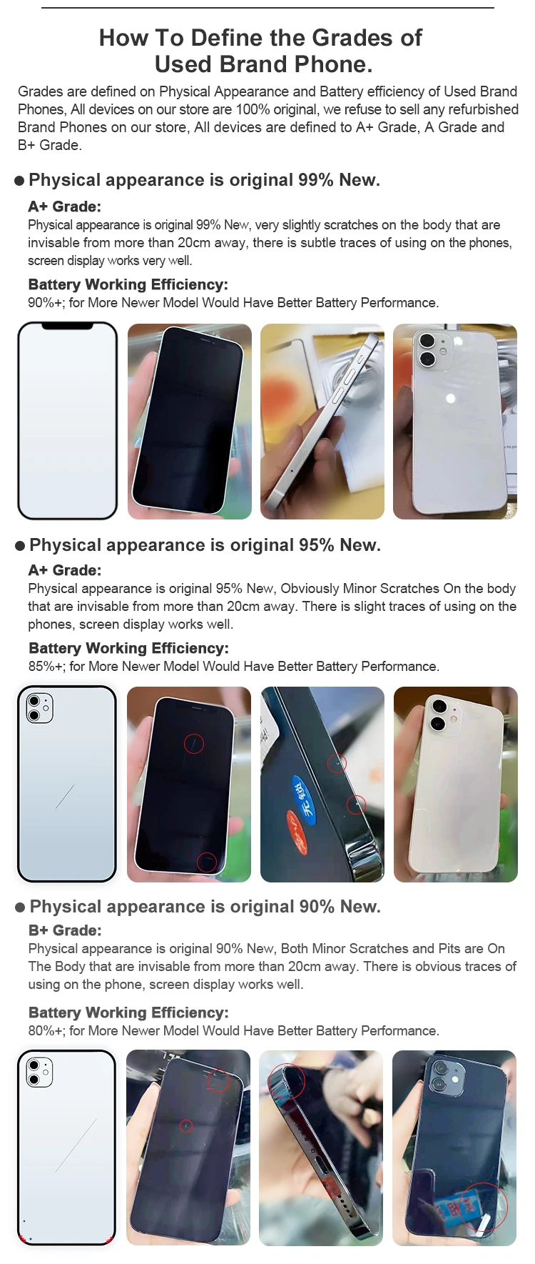 original USA Brand used second hand mobile phone mobiles for Iphone 11