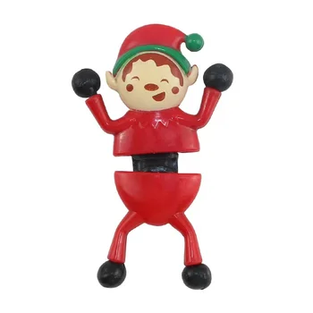 Mini Christmas Doll People Crawling Toy Novelty Stretch Novelty Stretch Wall Crawler for Kids