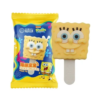 3D Cartoon Character Infused Soy Milk Packaged Bag Chocolate Strawberry Flavored Soft Ice Cream Powder Dessert Dessert