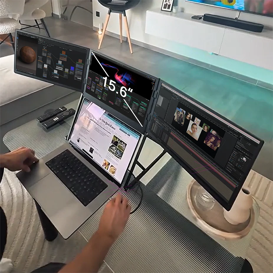 Triple Screen Monitor 15.6