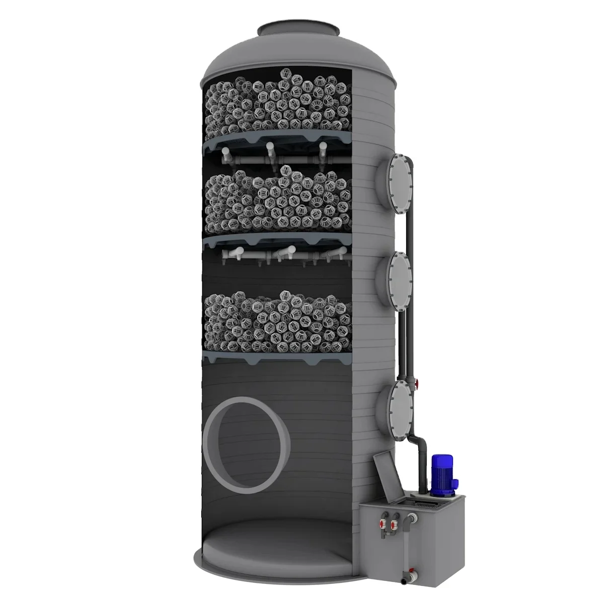PP Plastic air Pollution Control System Wet Scrubber System