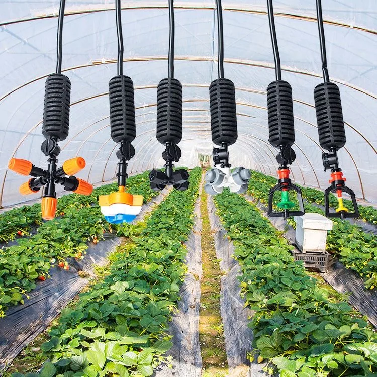 Micro Sprayer Sprinkler Mist Cooling Automatic Smart Irrigation System Greenhouse Overhead Commercial Irrigation Systems
