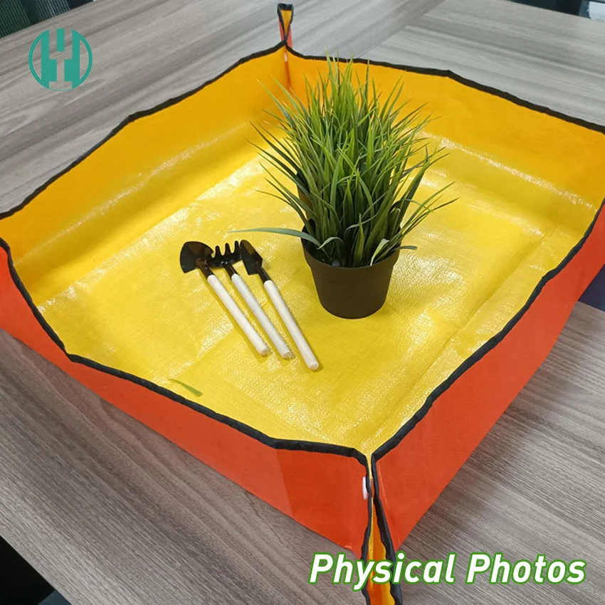 Hyh Foldable Garden Mat Waterproof Repotting Mat For Indoor Plant