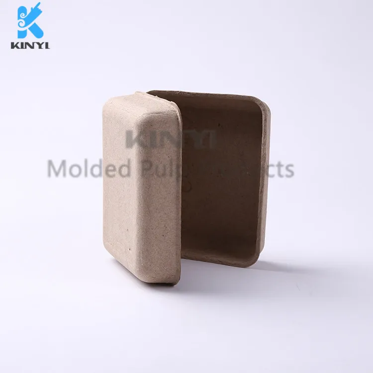 Cosmetic Eco Friendly Corrugated Molded Cardboard Recycled Paper Clamshell Packaging