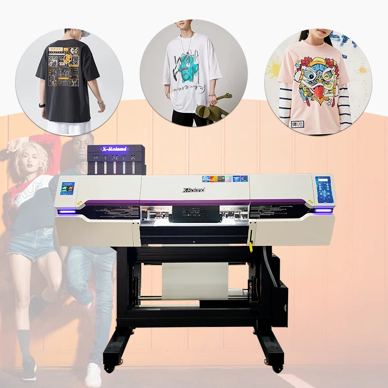 5 Heads Multi-Mode Printing Dtf Inkjet Printer 60cm I3200 T Shirts Pattern Dtf Printer With Intelligent Control